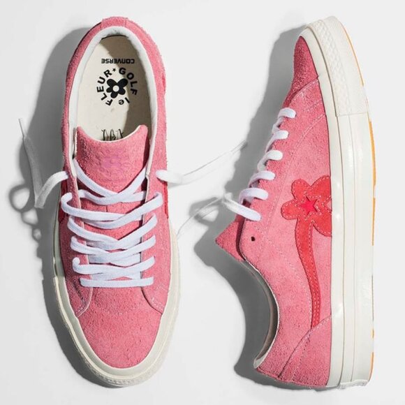 Converse One Star Ox Tyler the Creator Golf Le Fleur Pink Suede Sneakers SZ 10 - Picture 5 of 8